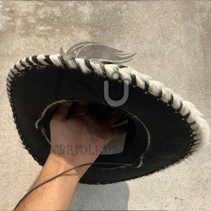 2026 New Cowhide Leather Cowboy <b>Hat</b> Handmade <b>Western</b> Style Hair-on-Hide - Product Image 5