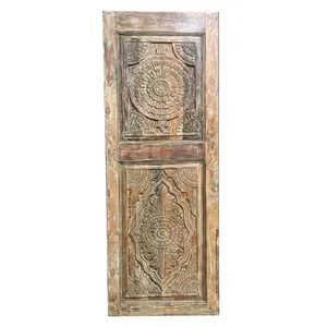 Puerta de Madera de Estilo Tradicional de Proveedor Indio con Artesanía Premium para Entradas de Casas Elegantes, Disponible en Oferta - Product Image 3