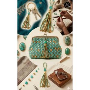 Beaded Tassel Decorative Curtain Tassel Hanging Bead Tassel Ornament for Home Decor Drapery <b>Tieback</b> Accessories - Product Image 6