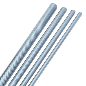 Barre filetée en acier galvanisé 8 mm, tige filetée en fer, tige de fixation industrielle, quincaillerie de construction, raccord de tuyauterie, tige métallique - Product Image 6