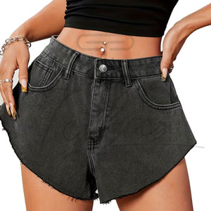 Shorts de Mezclilla Lavada con Estampado Recto para Mujer, de Alta Calidad, al por Mayor, Moda de Verano, Ajuste Cómodo - Product Image 6
