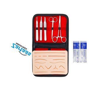 Kit de suture d'entraînement en acier inoxydable de haute qualité avec coussinet en silicone, fabricant et exportateur d'instruments chirurgicaux - Product Image 3