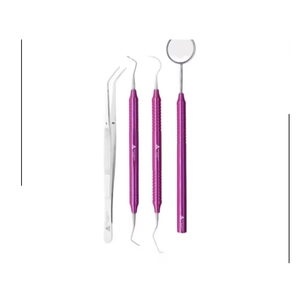 Dental Examination Set of 4 German Stainless steel Oral Surgery Instruments Dental mirror and Scalers CE Certified - Product Image 3