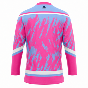 Maillot de hockey sur glace personnalisé par sublimation, respirant, professionnel, pour équipes sportives, hommes, adultes, jeunes, col à lacets, séchage rapide - Product Image 2