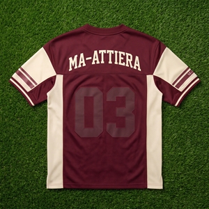 Jersey de Fútbol Americano Color Borgoña Crema para Hombre, Personalizado 03, Ropa Deportiva, Uniforme de Equipo, Ropa de Alto Rendimiento, Venta al Por Mayor - Product Image 5