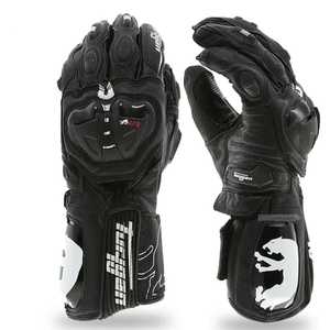 Gants en cuir Tuppan à doigts entiers, respirants, de haute qualité, noir, rouge, blanc, impression par sublimation, fermeture à boucle, cyclisme, hommes, été - Product Image 4