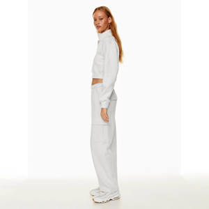 Services OEM ODM – Pantalon décontracté taille haute pour femme, coupe slim, couleur unie, haute qualité, style streetwear, en vente - Product Image 4