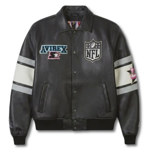 Custom Made Logo Your Own Design Outdoor Woven Casual Stand Collar Embroidery <b>Leather</b> <b>Men's</b> Winter <b>Jackets</b> - Product Image 1