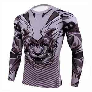 Rashguard personnalisé respirant à logo frontal et manches longues pour MMA BJJ unisexe, haute qualité, best-seller - Product Image 1
