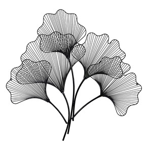 Luxury Gold Metal Flower <b>Wall</b> <b>Decor</b> Modern 3D Floral <b>Leaf</b> <b>Wall</b> Sculpture Hanging Art for Living Room Hotel Home Decoration Art - Product Image 4
