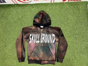 Sweat à capuche personnalisé en coton molletonné épais délavé pour homme, style coréen vintage, brodé et délavé à l'acide - Product Image 2