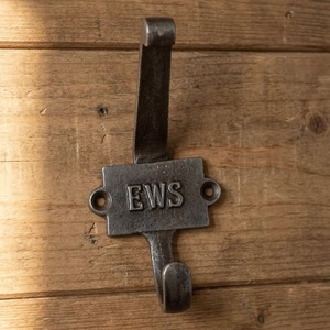 EWS Cast Iron Double <b>Hook</b> Wall Mount Vintage Style Waterproof Adjustable Eco-Friendly Self-Adhesive Multifunction Heavy Duty - Product Image 4