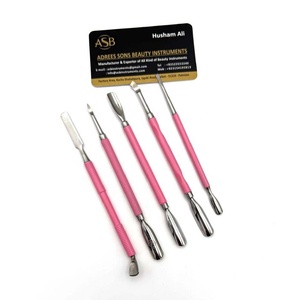 ASB Instruments Repousse-cuticules double extrémité en acier inoxydable de qualité supérieure, réutilisable, pour manucure et élimination des callosités des ongles - Product Image 5
