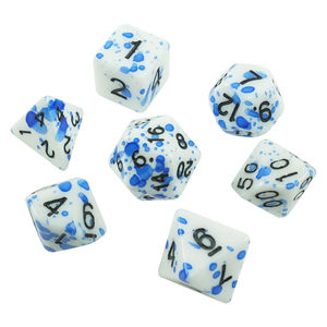 Elegant Artisan Bone Polyhedral <b>Dice</b> Set-Durable Eco-Friendly 7-Piece for RPG Adventure Board Games Tradebyd - Product Image 1