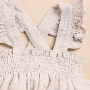 เสื้อแขนกุดผ้ามัสลินออร์แกนิกพร้อมชุดเสื้อผ้าเด็กข้าวโอ๊ตคุณภาพระดับพรีเมียม - Product Image 4