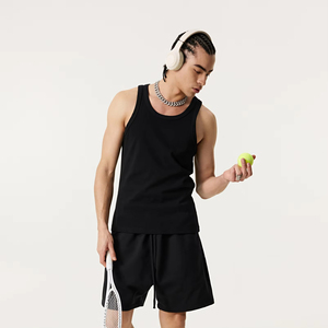 Custom Logo Digital Print Quick Dry Casual Men's Knitted Sleeveless <b>Sport</b> <b>Tank</b> <b>Top</b> - Product Image 3