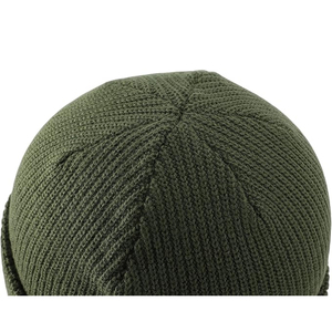 OEM White Plain Beanie Hat Ribbed Knit <b>Winter</b> <b>Cap</b> Women Men Soft Warm Stretch Skull <b>Cap</b> Wholesale Hat - Product Image 4