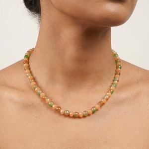 Collier en pierres naturelles multicolores facettées, chaîne plaquée or 18 carats, pendentif pour femme, bijoux cadeau - Product Image 3