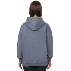 Sudadera con capucha extragrande con cremallera para mujer, estilo streetwear personalizado 2026, transpirable, de manga larga, con patrón liso - Product Image 5