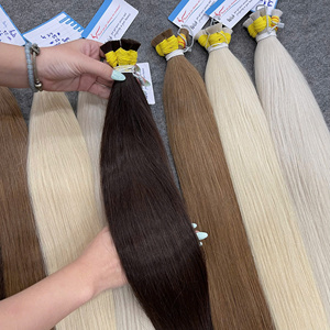 Cheveux humains vietnamiens 100% naturels, lisses, en vrac, plusieurs couleurs tendance en stock, fournisseur de cheveux de qualité supérieure en gros - Product Image 1