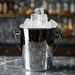 Seau à glace isotherme en acier inoxydable 5L doré pour bar, hôtel, fête et événements - Product Image 1