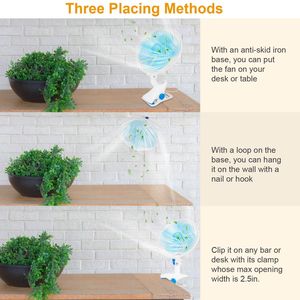 Ventilatore a clip silenzioso a 2 velocità con oscillazione automatica e design anti-pizzicamento, personale, da scrivania, da parete, per passeggino, per uso in ufficio, camera da letto, per neonati - Product Image 4