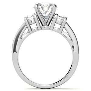 Cut Moissanite <b>Ring</b> 925 Sterling <b>Silver</b> Rhodium Plated Luxury Certified Engagement Wedding Bridal Solitaire Promise <b>Ring</b> <b>Dainty</b> - Product Image 3