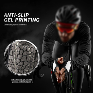 <b>Touch</b> Screen Cycling <b>Gloves</b> Half Finger High Quality Fabric Windproof Cycling <b>Gloves</b> For Urban Commute And E Bike Riding - Product Image 5