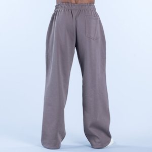Pantalon de jogging pour homme surdimensionné à jambe droite, en molleton de coton épais, avec logo personnalisé OEM, idéal pour la gym et le streetwear, vente en gros - Product Image 3