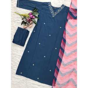 ผ้าเรยอนสีฟ้าอมน้ำเงิน - Product Image 6