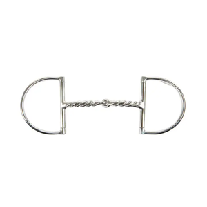 Bocados para Caballos de Acero Inoxidable Veterinario de Primera Calidad, Duraderos, con Alambre Trenzado, Anillo en D y Boquilla Lisa para Perros y Conejos - Product Image 1
