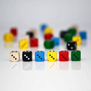 Creative <b>6</b>-<b>Sided</b> <b>Dice</b> Shape Wood Pen Stand Unique Desktop Decor Pencil Holder for Kids & Gamers Wooden Stationery Organizer Gift - Product Image 1