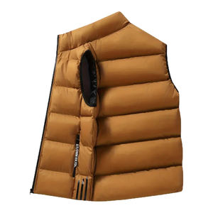 Gilet matelassé d'hiver personnalisé pour homme, veste matelassée chaude, manteau matelassé pour homme, gilet matelassé léger - Product Image 4