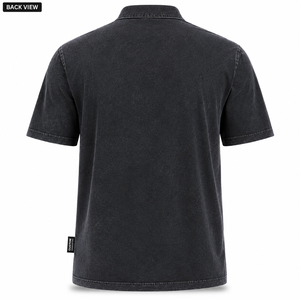Camiseta Polo con Lavado Ácido Personalizada, OEM, ODM, Marca Privada, Camiseta Polo Vintage de Algodón con Bolsillo, Fabricante Mayorista - Product Image 2