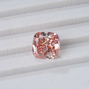 Diamantes CVD rosa de fantasía cultivados en laboratorio, sueltos, ovalados, en forma de corazón, color DEFGH, claridad VVS VS, con certificación Super IGI para anillo. - Product Image 5