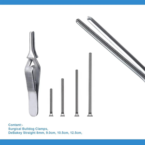 Pinza Debakey Premium de Acero Inoxidable, Pinza Cruzada Vascular Atraumática, Instrumentos Quirúrgicos Cardiovasculares con Certificación CE ISO - Product Image 2