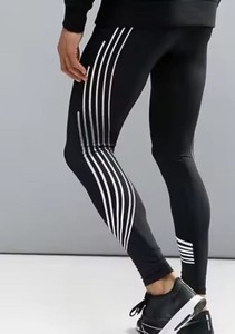 Leggings de sport pour homme, couleur unie, sous-vêtement de base, longueur intégrale, en Spandex/Nylon/Coton, taille élastique, respirant, séchage rapide, résistant à l'eau - Product Image 4