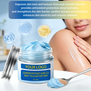 Crème Hydratante Naturelle Visage et Corps au Suif de Bœuf GHK-Cu, Peptides de Cuivre, Miel de Manuka et Vitamine E – Antioxydante et Hydratation Profonde – Marque Blanche - Product Image 4