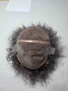 Peluca Completa de Cabello Humano 100% Natural con Cabello Rizado Indio Remy - Product Image 5