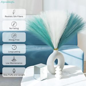 30 Piezas de Hierba de Pampas Artificial Corta de Color Azul Claro, 21.6 Pulgadas, Hierba de Pampas Artificial Esponjosa para Rellenar Jarrones, para Fines Decorativos - Product Image 2
