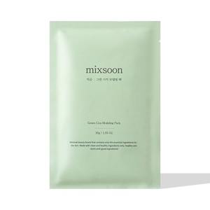 Masque modelant Cica vert Mixoon, acide hyaluronique de haute qualité, masque facial fabriqué en Corée, 1 boîte contient 5 sachets, ingrédient principal : Centella - Product Image 1