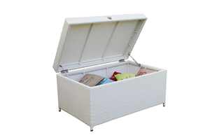 Coffre de rangement élégant en polyrotin pour meubles de patio - Product Image 2