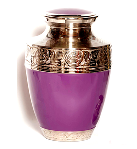 Urne funéraire en laiton poli gravé rouge pour cendres humaines adultes, style américain/européen - Product Image 6