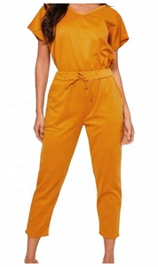 2025 Hot Women Ladies V Neck Baggy Boxy Lounge Wear 2 Pocket Top Bottoms Suit Chándal para mujer - Product Image 3