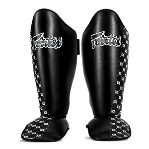 High Quality Muay Thai Kickboxing Training Fairtex Shin Guards Wholesale Customized PU Leather Professional MMA Fairtex Shin Pad - Product Image 2
