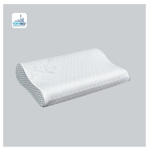 Oreiller ergonomique en mousse à mémoire de forme avec gel rafraîchissant, personnalisé en usine, durable, doux, respectueux de la peau, vente en gros, meilleur prix, OEM ODM - Product Image 1