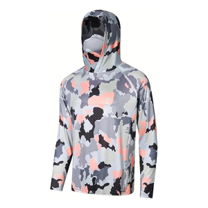 Camisas de Pesca de Manga Larga para Hombre, Camuflaje, Ventiladas, Protección UV, Logotipo Personalizado, UPF 50+, Protección Solar, Ropa de Pesca de Poliéster - Product Image 4