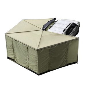 Auvent latéral pour passager, arrière inscription volka 4x4, avec fenêtre en maille - Product Image 1