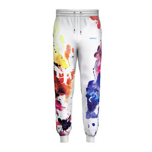 Pantalon de survêtement 100% coton pour hommes taille haute OEM Streetwear couleurs personnalisables logo brodé Vintage lavage à l'acide Joggers Yoga - Product Image 1