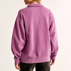 Prix d'usine Eraser Rose Sweat-shirt pour femme à demi-zip motif Marble Canyon, poches kangourou, poignets et ourlet côtelés - Product Image 4